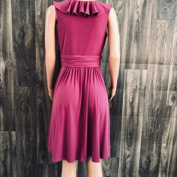 Max and Cleo Pink Sleeveless Ruffled Scoop Neck Dress - Picture 4 of 8